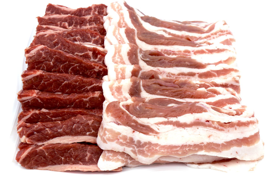 【ふるさと納税】【2回 定期便 】至福の焼肉セットC 1kg×2回 総計2kg《隔月1回お届け》 [関精肉畜産 宮城県 加美町 44581359] 豚 豚肉 ポーク 牛カルビ 焼肉 BBQ 真空パック 冷凍 f044458-kami-10002330 宮城県加美町 サンプル画像2
