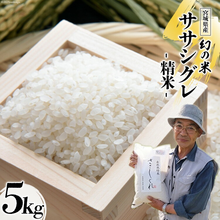 【ふるさと納税】米 令和5年産 希少品種米 ササシグレ 精米 5kg [長沼 太一 宮城県 加美町 44581413] お米 白米 ご飯 希少 1