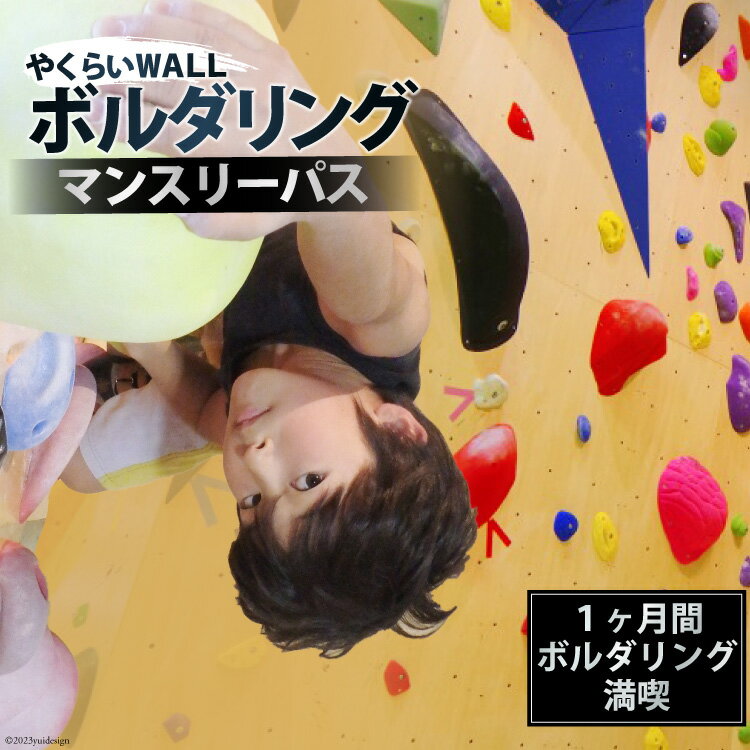 【ふるさと納税】やくらいWALL　マンスリーパス＜ボルダリングパークやくらいWALL＞【宮城県加美町】