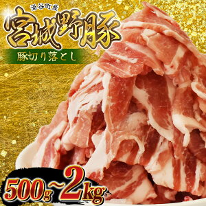 【ふるさと納税】 豚肉 切り落とし 涌谷町産 宮城野ポーク 豚切り落とし 500g 1kg 2kg 選べる容量 豚肉 豚 ぶた 国産豚 肉 小分け 冷凍 細切れ こま切れ 小間切れ 焼き肉 BBQ 冷しゃぶ 肉じゃが 豚丼 生活応援 宮城県 東北 8000円 10000円 15000円 送料無料