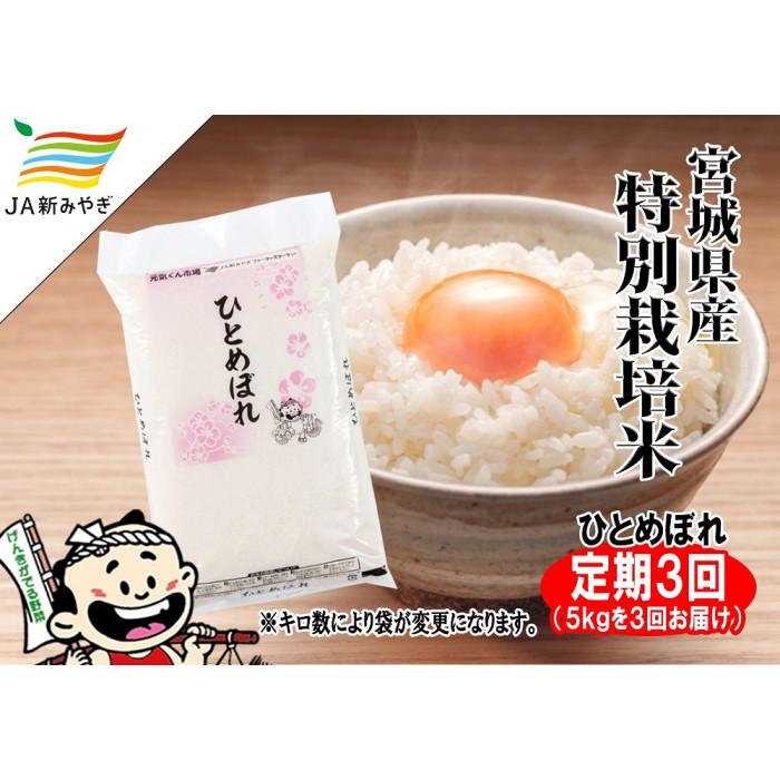 29位! 口コミ数「0件」評価「0」【定期便】元気くん市場ひとめぼれ　5kg×3回【3ヶ月連続でお届け】 | お米 こめ 白米 食品 人気 おすすめ 送料無料
