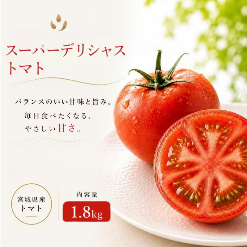 Other - 【ふるさと納税】【糖度8.5度以上！】スーパーデリシャス 1.8kg/とまと 野菜