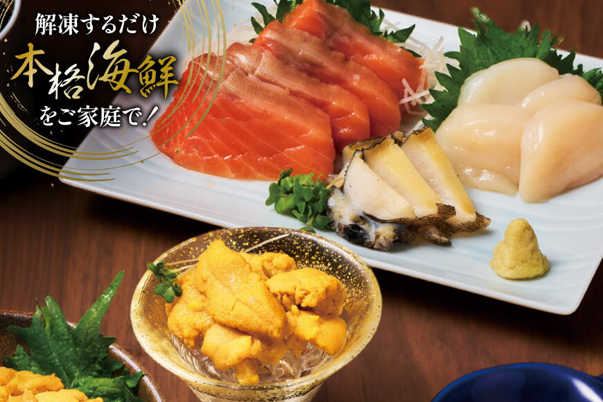 【ふるさと納税】 海鮮 詰合せ セット 漁師めし 〈極〉 2パック [橋本水産食品 宮城県 南三陸町 m304amh590054] 魚介 魚介類 魚 海鮮 海鮮丼 丼 サーモン 銀鮭 鮭 小分け 個包装 冷凍 三陸 ホタテ 帆立 ほたて ウニ 雲丹