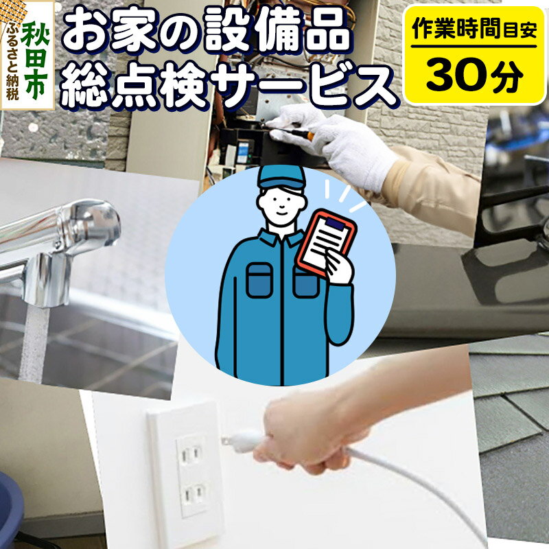 楽天秋田県秋田市【ふるさと納税】お家の設備品総点検サービス（作業目安：30分） リモートで離れた家族に安心安全な暮らしを！【秋田県秋田市】