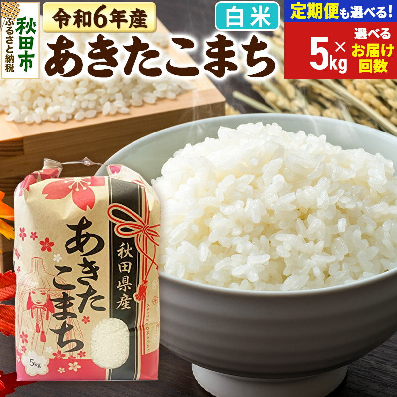 【ふるさと納税】米 令和6年産 あきたこまち 5kg【白米】【選べるお届け回数(定期便)】秋田県産 こまちラインのサムネイル
