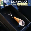 【ふるさと納税】Cedar Drop シダードロップ(秋田杉のネックレス)