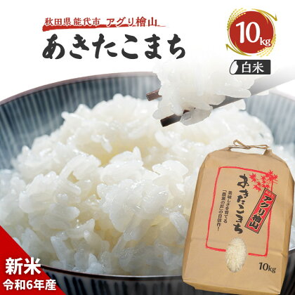 【白米】秋田県産 あきたこまち 10kg アグリ檜山米 令和5年産　【 ブランド米 冷めてもおいしい ご飯 】　お届け：入金確認後、2週間～1か月程度でお届けします。