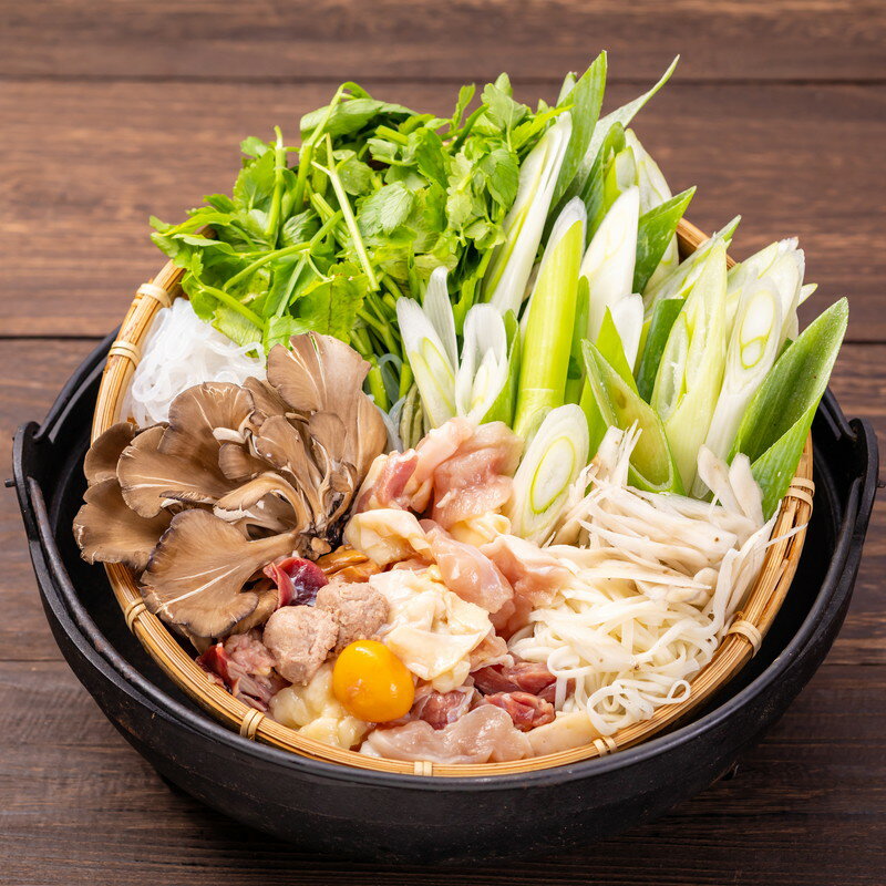 【ふるさと納税】白神特選 白神地鶏鍋セット 風の中 7~8人前 セット 詰め合わせ 秋田県産 白神地鶏 稲庭うどん 鶏鍋 鍋セット 地鶏 鍋 スープ 具材 野菜付き 鍋料理 鍋物 郷土料理 秋田県 能代市 お届け:入金確認後、2週間程度で発送いたします。