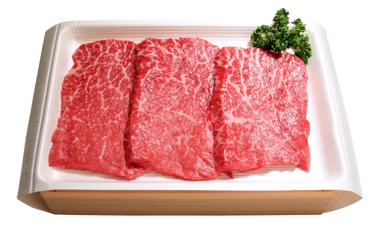 【ふるさと納税】国産 牛肉 鶴形牛モモステーキ 150g×3