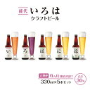 【ふるさと納税】《定期便6ヵ月》「能代いろは」クラフトビール 5本セット ビール お酒 地ビール 香り豊か エールビール 飲み比べ ビールセット