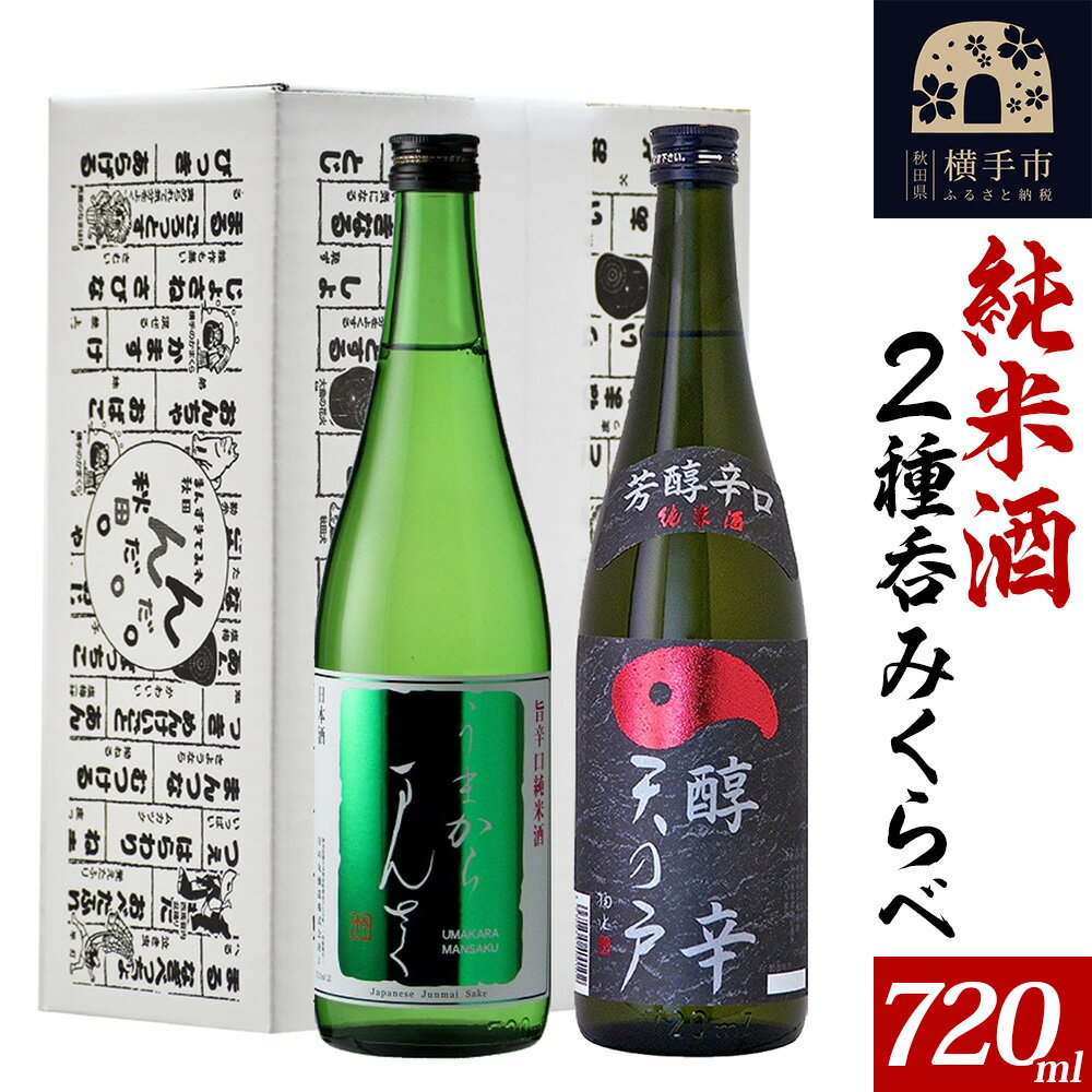 日本酒 天の戸・日の丸純米呑みくらべセット 720ml×2本