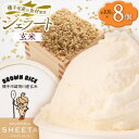 【ふるさと納税】ジェラート 玄米 約100g×8個