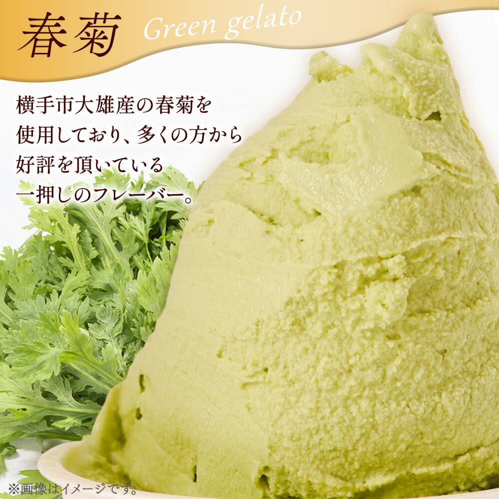 【ふるさと納税】ジェラート 春菊 約100g×8個