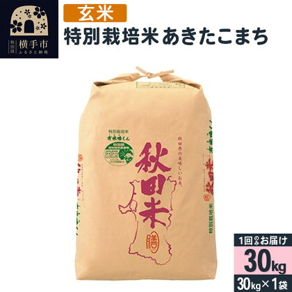 【玄米】令和5年産 特別栽培米あきたこまち（2等米） 30kg