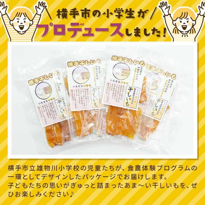 【ふるさと納税】横手市立雄物川小学校プロデュース！横手干し芋 100g×2袋 ゆうパケット 秋田県産 紅はるか べにはるか