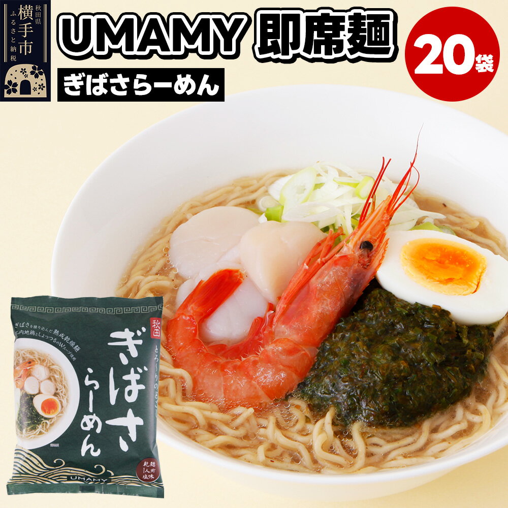 【ふるさと納税】ぎばさらーめん 20袋