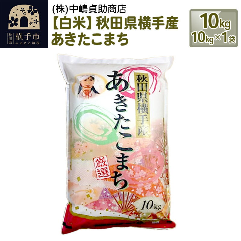 【白米】令和5年産 秋田県横手産あきたこまち 10kg(10kg×1袋)