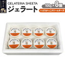 【ふるさと納税】ジェラート いぶりがっこチーズ 約100g×8個(4)