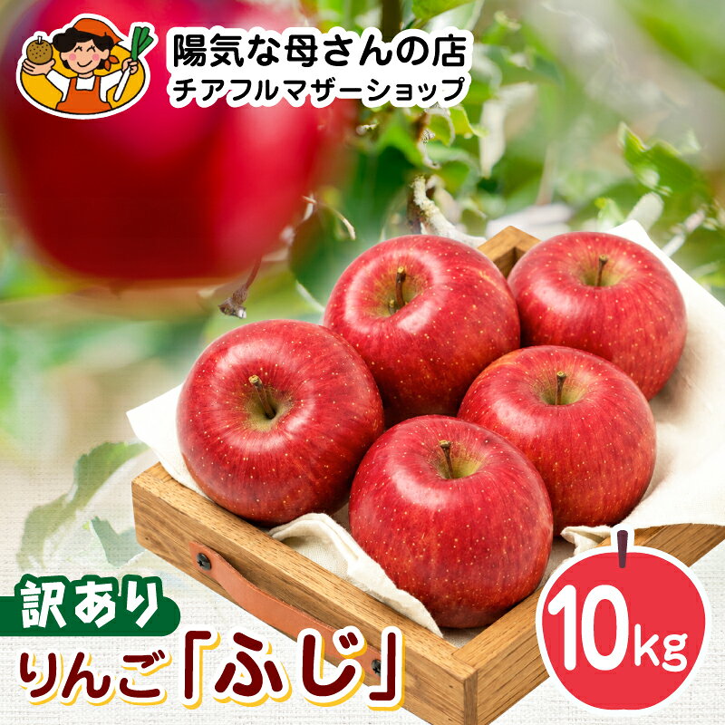 【数量限定・期間限定】陽気な母さんの【 訳あり 】りんご「 ふじ 」 10kg リンゴ 林檎 訳アリ 詰合せ セット 季節 大館市 秋田県 送料無料 ギフト フルーツ 果物 【陽気な母さんの店(株)】【ふるさと納税3.0】