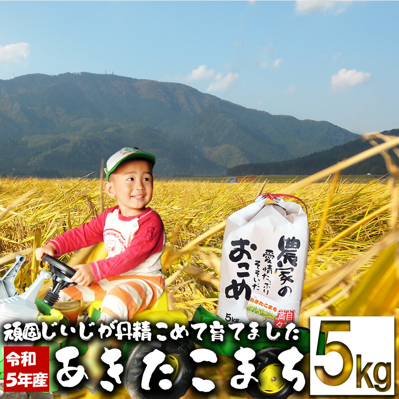 [令和5年産]ファームとのせ「あきたこまち 5kg」 [35P9005] 白米 精米 秋田県産 粘り 弾力性 国産 旨み 香り 栄養 お取り寄せ のし対応可能 食品 おにぎり お弁当 東北 秋田県 大館市 ファームとのせ 送料無料