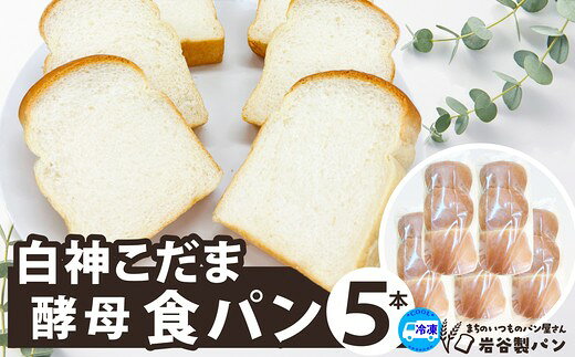 【ふるさと納税】【選べる容量！】 白神こだま酵母食パン 3・5本 ブレッド グルメ 朝食 ギフト お取り寄せ お歳暮 父の日 母の日 秋田県 大館市 【30P3009・45P3003】【岩谷製パン(有)】