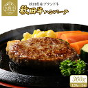 【ふるさと納税】秋田牛ハンバーグ 360g(120g×3個) 東日本物産株式会社 食品 牛肉 国産 東北 秋田県 送料無料 60P2603