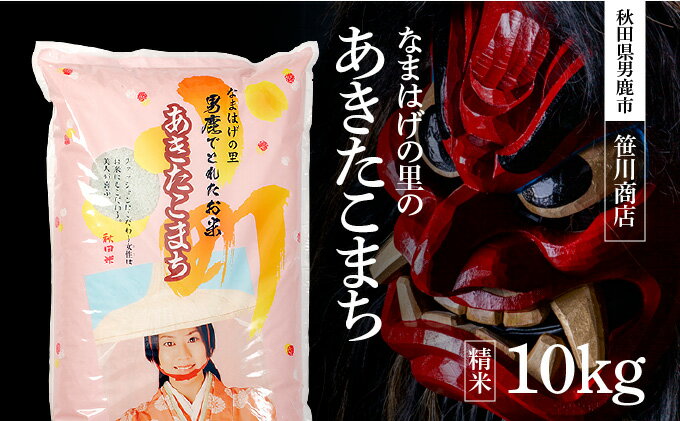 【ふるさと納税】【令和4年12月発送予定】先行予約令和4年産なまはげの里のあきたこまち 白米 10kg　【お米・あきたこまち・秋田県産・米】　お届け：2022年12月上旬頃から順次発送予定。