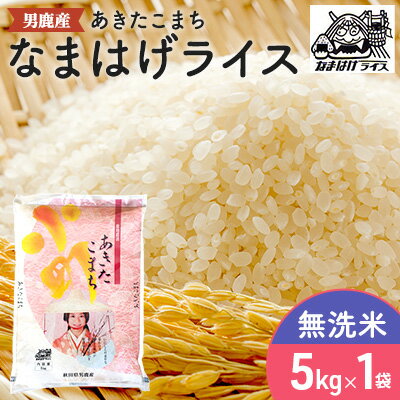 【あきたこまち】なまはげライス無洗米5kg　【精米・お米・あきたこまち・米・秋田県産】