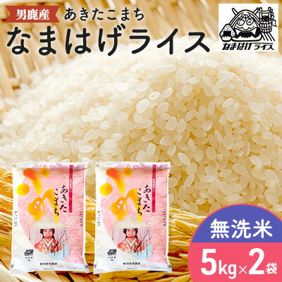 [あきたこまち]なまはげライス無洗米5kg×2袋/計10kg [ 精米 お米 あきたこまち 米 秋田県産 キャンペーン ]