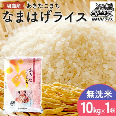 【あきたこまち】なまはげライス無洗米10kg　【精米・お米・あきたこまち・米・秋田県産】