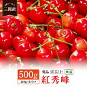 【ふるさと納税】\朝採れ 産地直送/ R7年度産 紅秀峰 2L 500g (250g×2) 市場価値の高い 三関産 さくらんぼ こだわりの【常温】でお届け 小分...