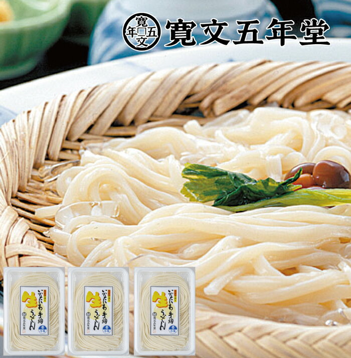 稲庭うどんの寛文五年堂 ＼モチモチの生麺/ 200g×3パック 約6人前 いなにわ手綯うどん 老舗 ふるさと納税 稲庭うどん ふるさと納税 うどん 秋田県 国産 稲庭 いなにわ 干しうどん 乾麺 麺 ふるさと 人気 ランキング [K0701]