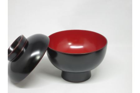 【ふるさと納税】川連漆器 雑煮椀 溜内朱【佐藤豊八商店】[C5802]