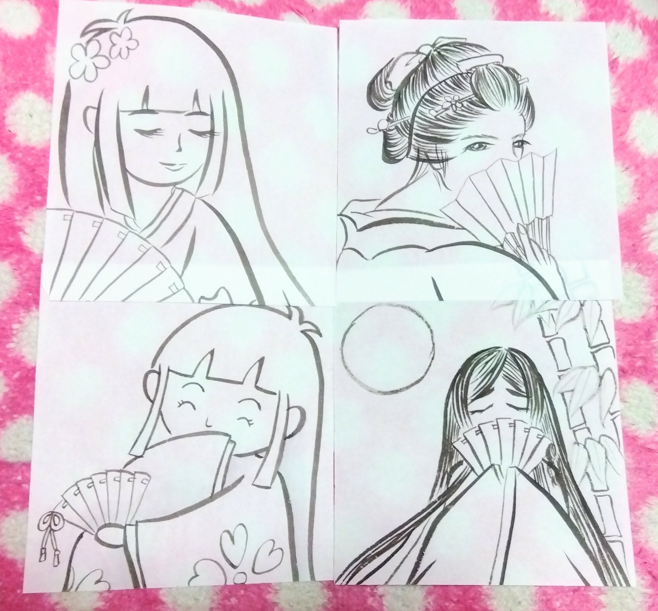 【ふるさと納税】ミニ絵どうろう絵付け体験～美人画ランダム＆あーまん＆白紙～[B9-10104] 2