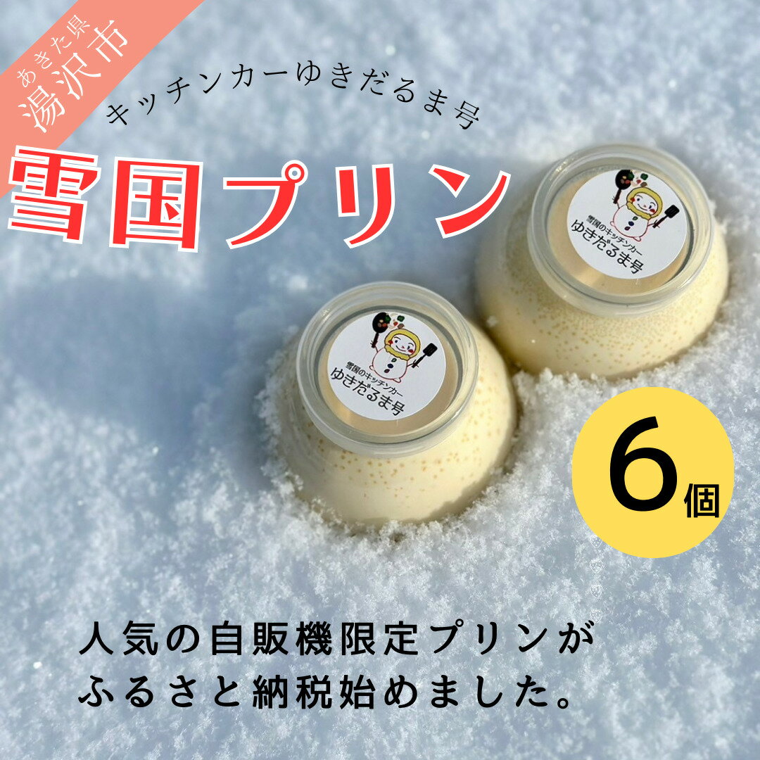 人気の雪国くちどけなめらか極上プリン 6個入[M13701]