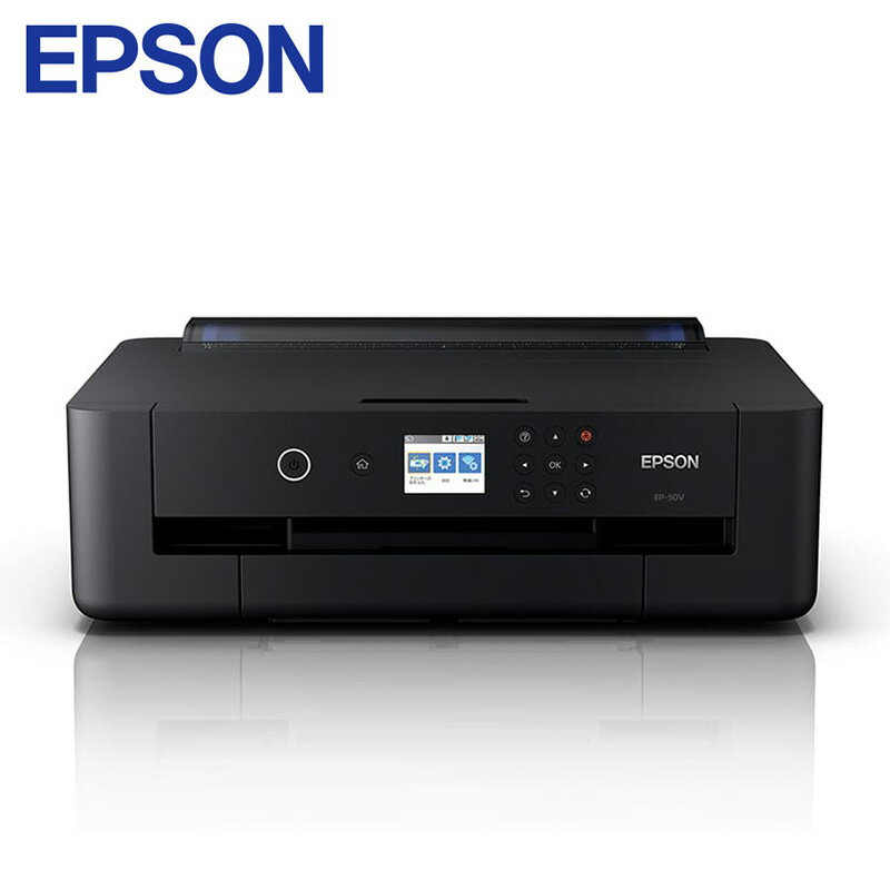 EPSON 高画質写真プリンター Calorio EP-50V ブラック インクジェット コンパクト 高速プリント スマホ対応 エプソン ふるさと納税 プリンター カラリオ コピー機 印刷 高額 人気 ランキング [F14102]