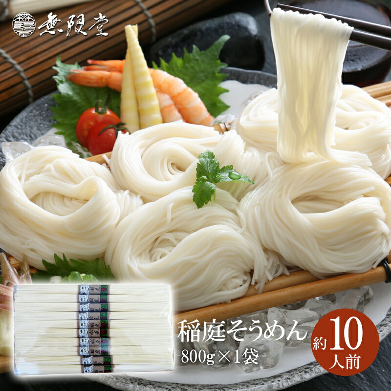 稲庭そうめんチャック袋入800g(約10人前)[K12901]