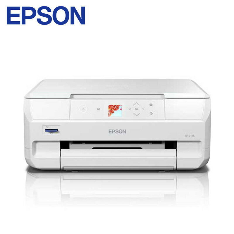 【ふるさと納税】EPSON Colorio インクジェットプリンター EP-717A ホワイト インクジェット複合機 インクジェット エプソン ふるさと納税 プ...