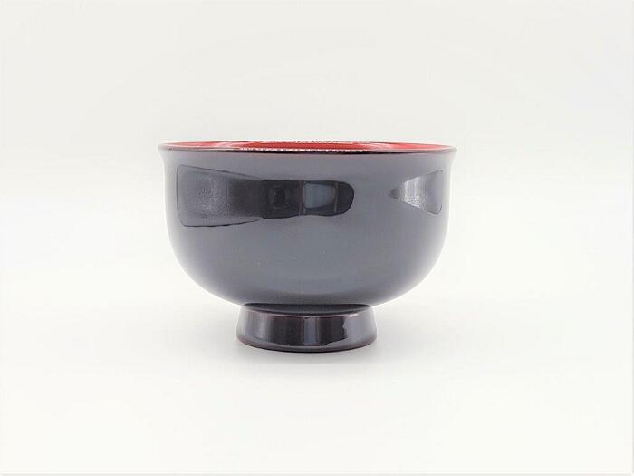 【ふるさと納税】川連漆器 ゆり型汁椀 溜内朱【佐藤豊八商店】[B5804]