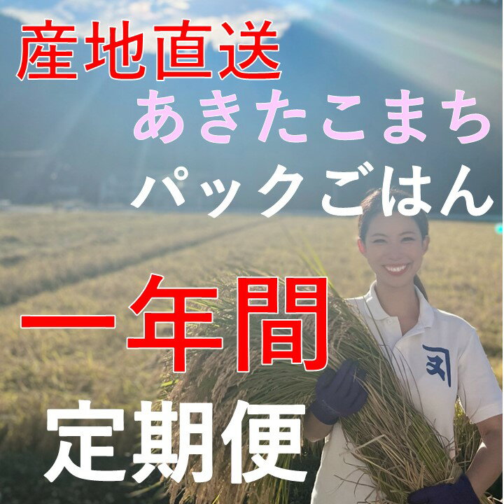 【訳あり】【定期便】あきたこまちレトルト玄米ごはん1年間定期便（144 個）【パックごはん、パックライス、乳酸菌あきたこまち】[E2303]