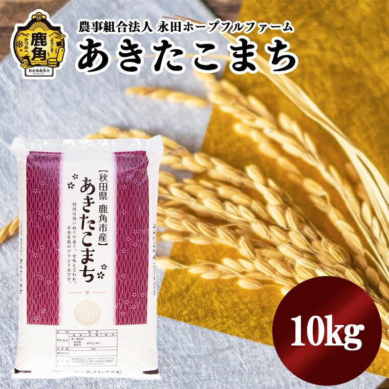 令和5年産 鹿角八幡平水系で育った あきたこまち 10kg 白米 農林水産大臣賞 米 お米 こめ コメ 県産米 国産米 10KG 10キロ 10k 10K 10K 10k 10キロ 10 秋田県 あきた 鹿角市 鹿角 送料無料 [永田ホープフルファーム]