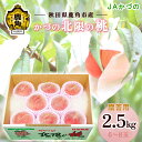 【ふるさと納税】《 先行予約 》 JA 桃 かづの北限の桃 約 2.5kg ( 6〜8玉 ) 贈答用 桃 光センサー もも モモ 甘い 果物 フルーツ くだもの...