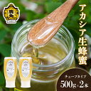 【ふるさと納税】《 先行予約 》 はちみつ アカシア 1kg ( 500g × 2本 )チューブタイプ 国産 100% 天然 非加熱 蜂蜜 生はちみつ 純粋 無...