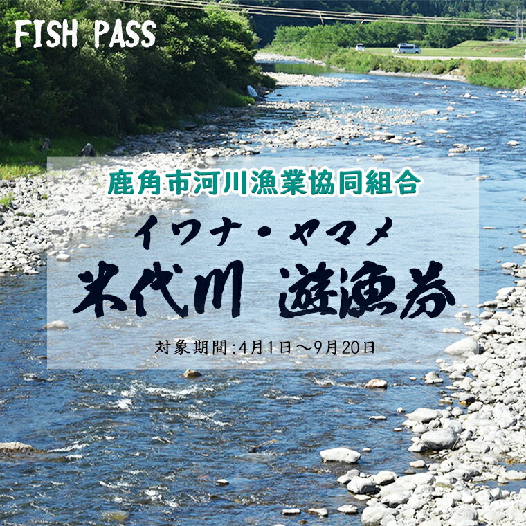 9位! 口コミ数「0件」評価「0」 令和6年度 米代川 遊漁券 ( イワナ・ヤマメ釣り ) 年券 釣り券 体験 家族 魚釣り 母の日 父の日 グルメ ギフト 故郷 秋田 あき･･･ 