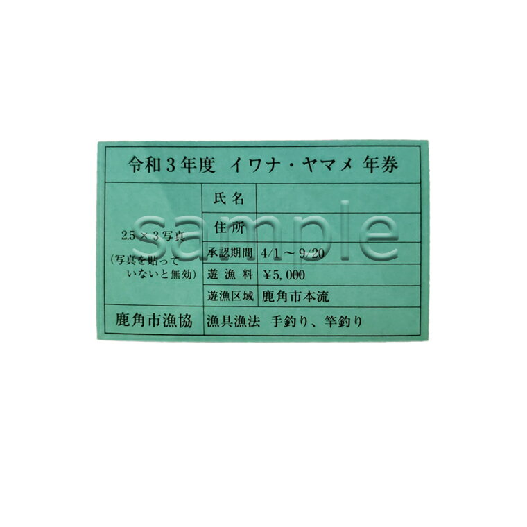 【ふるさと納税】《 先行予約 》 令和6年度 米代川 遊漁券 ( イワナ・ヤマメ釣り ) 年券 釣り券 体験 家族 魚釣り 母の日 父の日 グルメ ギフト 故郷 秋田 あきた 鹿角市 鹿角 送料無料 【鹿角市河川漁業協同組合】※令和6年5月発送開始