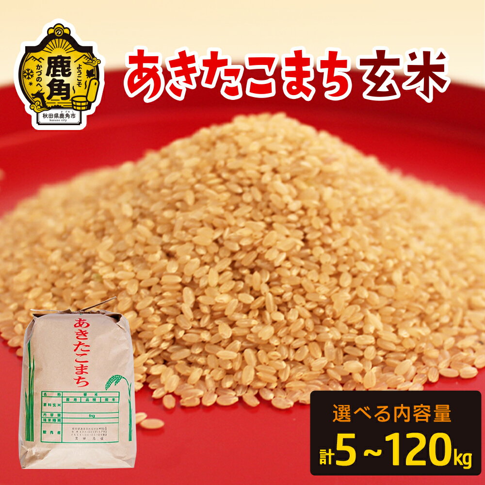 [玄米] 華やぎ あきたこまち 5kg〜20kg 選べる 容量 単品 5kg 10kg 15kg 20kg 小分け パッケージ 玄米 米 お米 こめ コメ 県産米 国産米 ギフト お中元 お歳暮 ふるさと 返礼品 秋田 あきた 鹿角市 鹿角 送料無料 [豊田農園]