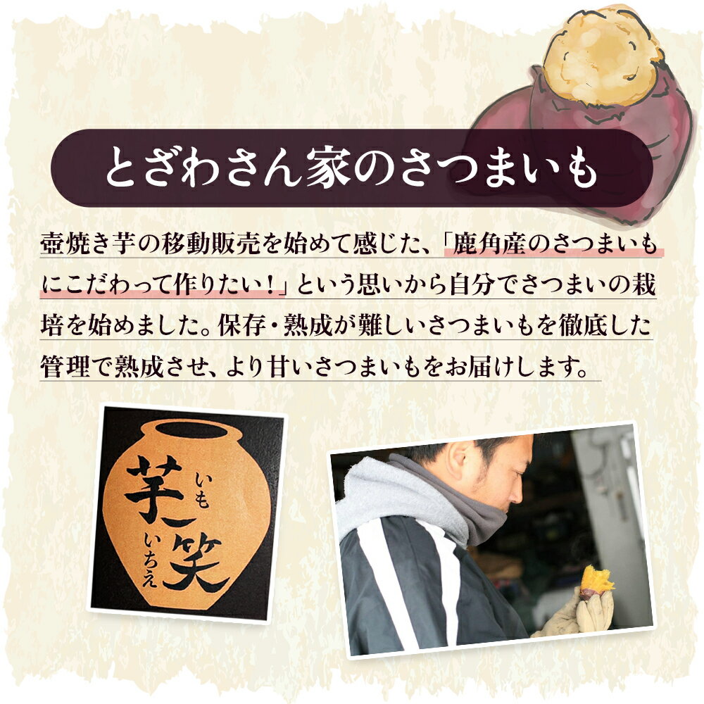 【ふるさと納税】* 秋田県 鹿角産 熟成 さつまいも 「 壺焼き芋 」 冷蔵 6本入 サツマイモ 甘い ほくほく 芋 いも 野菜 新鮮 旬 スイーツ ギフト お中元 お歳暮 ふるさと 返礼品 鹿角市 秋田 送料無料 【とざわさん家のいちご】