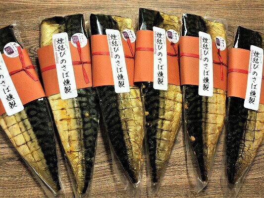 【ふるさと納税】燻製屋チャコール 煙結びのさば燻製 合計600g (100g×6パック)