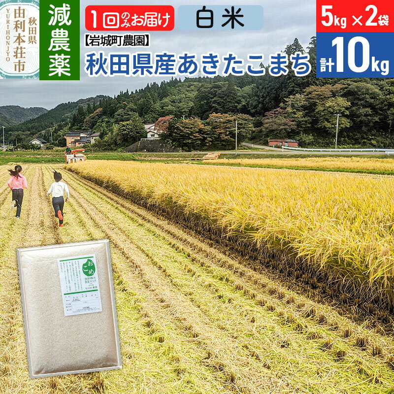 [白米][減農薬]秋田県由利本荘市産 あきたこまち 10kg (5kg×2袋) 令和5年産 新鮮パック 低農薬 低農薬