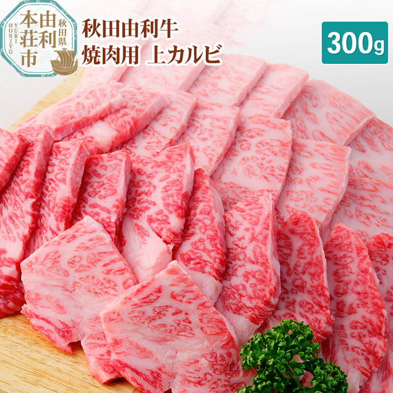 秋田由利牛 焼肉用 上カルビ 300g